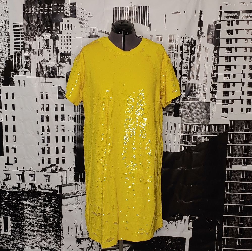 ELOQUII Sequin t shirt dress